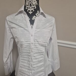 Zac & Rachel Elegant White Button-Down Shirt